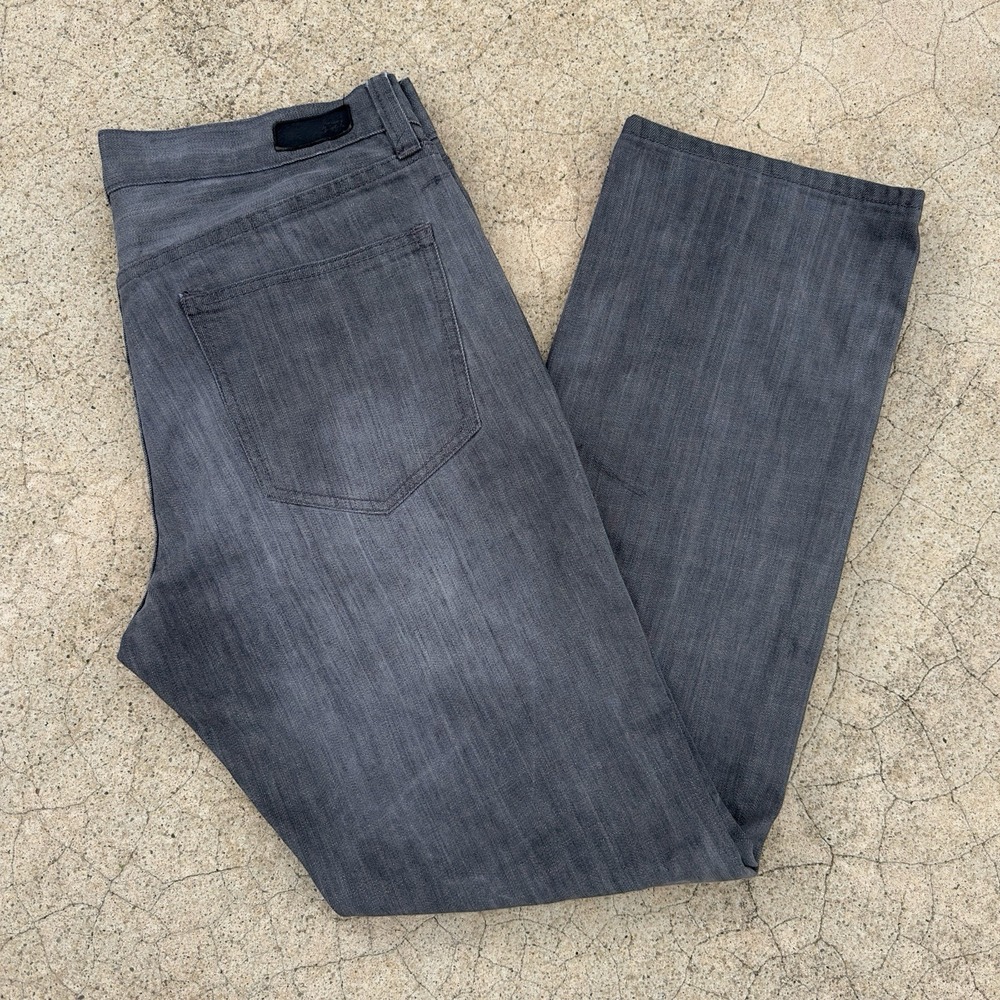 ECKO UNLTD Jeans 714 Straight Fit Premium Denim Gray Men's Size 34x32 Distressed